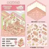 Set de Pegatinas de Paisaje en Miniatura Tridimensional Estilo Cabaña Coreana, Pegatinas de Escena Apiladas 3D, Pegatinas de Material de Descompresión Hechas a Mano para DIY