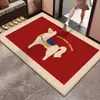 2026 Ano do Cavalo Novo Tapete de Entrada Premium Vermelho Porta de Entrada Entrada Resistente ao Desgaste e à Sujeira Tapete para Pés Tapete Antiderrapante