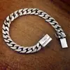 Estilo Punk Simples Pulseira Corpo Nu Trançada Cubana Banhada a Prata Estilo Fecho para Homens e Mulheres Fashionável Estilo Quente Transfronteiriço