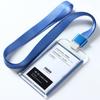 Tarjeta de trabajo Dezhi, juego de tarjetas de pecho, tarjeta de trabajo colgante, cuerda colgante, tarjeta de fábrica, certificado, tarjeta de trabajo, tarjeta de personal, tarjeta de pecho de doble color de la empresa