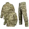 L5.0 Macacão Sapo Conjunto de Três Peças Nylon Elastano Quatro Vias Traje de Treinamento Resistente à Água Camuflagem Outdoor Tático Conjunto 07 Traje de Treinamento