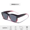 Gafas con clip para gafas de prescripción de nuevo estilo transfronterizas para mujer, Gafas de sol de alta gama con lente morada HD polarizada Tr90 para hombre, Lentes engrosados en stock