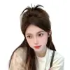 Peluca de Plumas de Pollo Natural para Chicas Populares, Media Trenza, Paquete de Cabello, Anillo para el Cabello de Plumas de Pollo, Peluca de Chino Xuchang, Peluca de Chica Popular de Internet