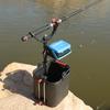 Soporte para caña de pescar de barco para pesca de roca al por mayor, cubo de pesca para pesca en balsa, soporte resbaladizo, caja de pesca, soporte de torreta de pesca de barco de tres secciones