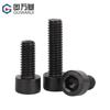 Acero Inoxidable 304 Cabeza Cilíndrica Lisa Tornillo Hexagonal Negro Cabeza de Copa Perno Cincado Negro M3/M4/M5/M6