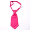 Gravata Pequena de Cor Sólida de Camada Dupla Anti-Seda Curta para Vestido 20cm Gravata de Uniforme Escolar Infantil Gravata Borboleta