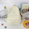 Mochila Escolar Primária Grande Capacidade Estilo College Feminina Casual Versátil Nylon Leve e Redutora de Peso Mochila para Alunos do Ensino Fundamental