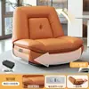 Sillón sofá individual, sofá cápsula espacial, sofá reclinable eléctrico giratorio para sala de estar, mecedora multifuncional de cuero WY