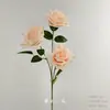 Arranjo de Chão com Flores Artificiais Cor de Champanhe, Rosa de Casamento, Hortênsia, Material de Flores para Corredor de Teto, Arranjo de Decoração para Auditório
