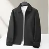 Chaqueta de plumón para hombre Otoño Invierno Tejida Solapa Desmontable 90% plumón de ganso blanco Cálida Juvenil Reversible Ligera Chaqueta de plumón