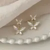 @Oferta Especial@ Aretes Coreanos 2025 Nuevos de Mariposa Diseño Nicho, unos Aretes Elegantes y Versátiles de Dos Usos