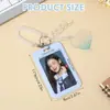 Pulseira de Coração de Pêssego de Alto Valor Estético, Elástico de Cabelo para Celular, Chaveiro, Porta-Protetor de Foto, Cartão de Ônibus, Porta-Crachá de Estudante
