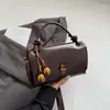 Moderna Bolsa Pequeña Cuadrada de Estilo Coreano de Nicho, Bolso de Color Sólido con Hebilla de Cierre, Bolso de Hombro Cruzado de Moda Minimalista Francés, Bolso de Mano, Bolso Cruzado