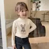 Camiseta Interior Cálida de Terciopelo para Niños Manga Larga Estampada Estilo Occidental Casual Nueva Primavera y Otoño Top para Bebé Niña Camiseta de Moda
