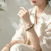 Fornecimento Direto da Fábrica Pulseira de Contas de Incenso Natural Medicina Chinesa Natural Pulseira Retrô Feita à Mão Fragrância Duradoura para Homens e Mulheres
