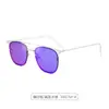 Gafas de sol de metal de alta calidad con montura grande de doble puente, moda para mujer, protección UV, gafas de sol para viajar, venta al por mayor