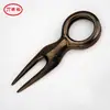 Tenedor para bola de golf con pintura electrochapada, pegatina, aleación de zinc, horquilla de bola con electrochapado, horquilla de bola de cobre antiguo