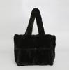 Bolsa de pelúcia de outono e inverno feminina, bolsa de ombro de alta qualidade, bolsa de costura da moda, bolsa de grande capacidade Mao Mao