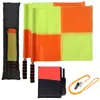 Set de Árbitro de Fútbol con Tarjetas Rojas y Amarillas, Silbato Metálico para Árbitro, Bandera de Juez de Línea, Kit de Herramientas para Árbitros para Entrenadores y Partidos