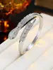 Pulsera Abierta Ajustable de Zirconia de Personalidad de Moda de Venta Caliente Transfronteriza Diseño de Gama Alta Pulsera de Lujo Discreto de Nicho