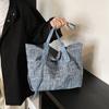 Bolso de mezclilla para mujer 2025 Nuevo estilo Estudiante Clase Ropa de trabajo Bolso tote Bolso de hombro de alta gama Bolso casual de moda para mujer