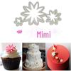 DIY molde 3PCs crisântemo pequeno Daisy corte molde flip açúcar bolo corte de biscoito molde decoração de bolo molde plástico