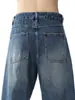 Maple House Moda Masculina / Coleção Primavera/Outono 2026 Marca Americana de Moda de Rua Jeans Rasgado para Homens, Design Solto de Perna Reta, Calça de Perna Larga