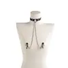 Collar de gag YGM para mujeres, productos para adultos, accesorios, juguetes sexuales de entrenamiento, pinzas para pezones, correa
