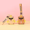 Capibara Silicona Billetera para Monedas Llavero Colgante Dibujos Animados Mini Bolsita de Almacenamiento Colgante para Mochila Bolsa para Auriculares Venta al por Mayor