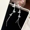 Pendientes de borla de mariposa de circón, inspirados en el atardecer, etéreos y elegantes: un diseño lujoso y sofisticado, increíblemente hermoso y versátil
