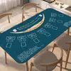 Mantel individual antideslizante de tierra de diatomeas estilo americano para sala de estar, mantel para mesa de juegos, póker y bacará, duradero, fácil de limpiar y se puede cortar a medida