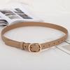 Cinturón Simple Nuevo con Hebilla de Pin Wenshi Estilo Coreano ins Cinturón Decorativo para Mujer Cintura Ceñida Color Sólido