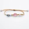 Pulsera de flor seca Pulsera de campana regalo para novias recuerdo de estudiante pulsera de cuentas de vidrio pulsera de flor real pulsera estrellada
