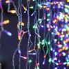 Luces de Tira de Hielo, Luces para Aleros, Luces de Cascada, Cadenas de Luces LED Solares Impermeables para Exteriores, Luces Decorativas para Bodas y Jardines