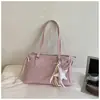 2026 Otoño Temprano Nuevo Bolso Tote Casual Simple Gran Capacidad Bolso de Mano con Personalidad Elegante Bolso de Hombro Estético Chic