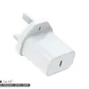 Carregador de Celular PD Transfronteiriço com Carcaça à Prova de Fogo para PC Suporta Carregamento Sem Fio de 15W Adaptador Cabeça de Carregamento Padrão Britânico 20W