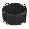 Juego de Posavasos Cuadrados de Silicona y Fieltro de Venta Caliente Transfronteriza 10 cm Juego de Posavasos Aislante Posavasos a Prueba de Fugas para Café