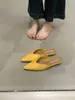 Mules de Mujer Estilo Europeo Otoño 2026: Sandalias de Punta Cerrada, Tacón Bajo, Tacón Plano, para Exteriores