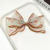 Diadema DIY de Organza Estampada de Mariposa para Niña con Borlas Overlockadas y Moño de Perlas, Accesorios para Bolsas de Muñecas y Ropa