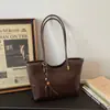 Bolsa Tote Estilo Coreano para o Trabalho, Bolsa de Ombro Patchwork Suede de Nicho, Novo Modelo Inverno 2025 Bolsa de Mão Feminina