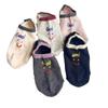 Calcetines de verano absorbentes de sudor para mujer, calcetines finos de algodón con etiqueta de tela bordada con cara sonriente que no se caen, calcetines náuticos coreanos de boca baja, calcetines invisibles para mujer