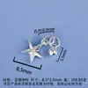 Plata Pura 999 Colgante Amuleto Estrella de la Suerte Vintage Pulsera Tejida Collar Accesorios DIY Hechos a Mano Venta al por Mayor