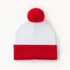 Gorro de Lana Jacquard Bloque de Color Estilo Nuevo Transfronterizo, Gorro de Punto con Pompón Otoño e Invierno, Gorro Cálido Versátil para Exteriores, Al Por Mayor en Stock