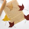 Estuche para teléfono móvil con diseño de flor seca de hoja de arce triangular en relieve, con gotas de gel, marcapáginas hecho a mano para niños, marco de fotos, calcomanía de flores