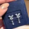 Brincos florais frescos estilo floresta para mulheres, estilo férias na praia primavera/verão, moda dopamina, brincos de tarraxa elegantes e bonitos