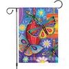 Amazon Venta Caliente Transfronteriza Flores de Primavera y Verano Bandera de Bienvenida para Jardín Ventas Directas de Fábrica Venta al por Mayor Bandera Personalizada para Jardín