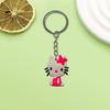 Llavero creativo de la serie Hello Kitty de AliExpress. Pequeño regalo. Llavero de coche de moda.