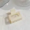 Presilha de Garra Quadrada Pequena Coreana 5cm Geométrico Vazado Elegante Temperamento Cor de Gelatina Clip de Tubarão Transfronteiriço Amazon Presilha para Coque