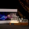 Presentes Criativos para Aniversário de Empresa Luminária Noturna de Acrílico Enfeites Luminosos Lembranças de Formatura Universitária