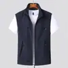 Cardigan Esportivo Masculino Outono 2023 Resistente a Arranhões e Desgaste para Uso Externo com Gola Alta e Colete de Algodão Colete de Trabalho